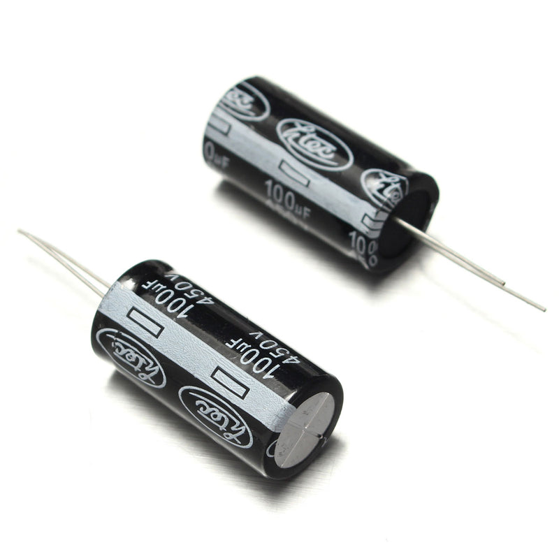 50pcs 100uF 450V 105C Radial Electrolytic Capacitor 18x35MM