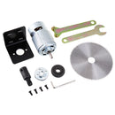 Machifit 775 Motor Table Saw Kit DC 12V Gear Motor with Mounting Bracket and Saw Blade for Woodworking