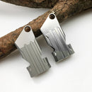 IPRee Titanium Alloy Double Pipe Whistle Camping Hiking Survival Whistle Keychain Whistle Key Finder