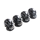 4Pcs Universal Resin Skull Head Car Wheel Tire Valve Stem Caps Automobiles Tyre Dustproof Lid Decora