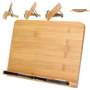 Portable Wooden Bookshelf Stand Bible Cookbook Music Book laptop Holder Folding Rack Reading Tool