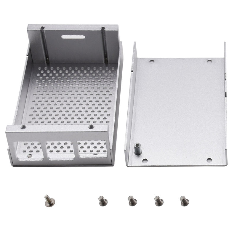 Black / Silver Latest Aluminum Alloy Shell Case Box Enclosure for Raspberry Pi 4 Model B