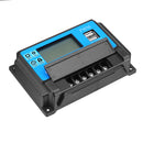 Excellway 10/20/30/40/50A 12V 24V Auto Solar Panel Solar Charge Controller Battery Charge Adapter LCD USB