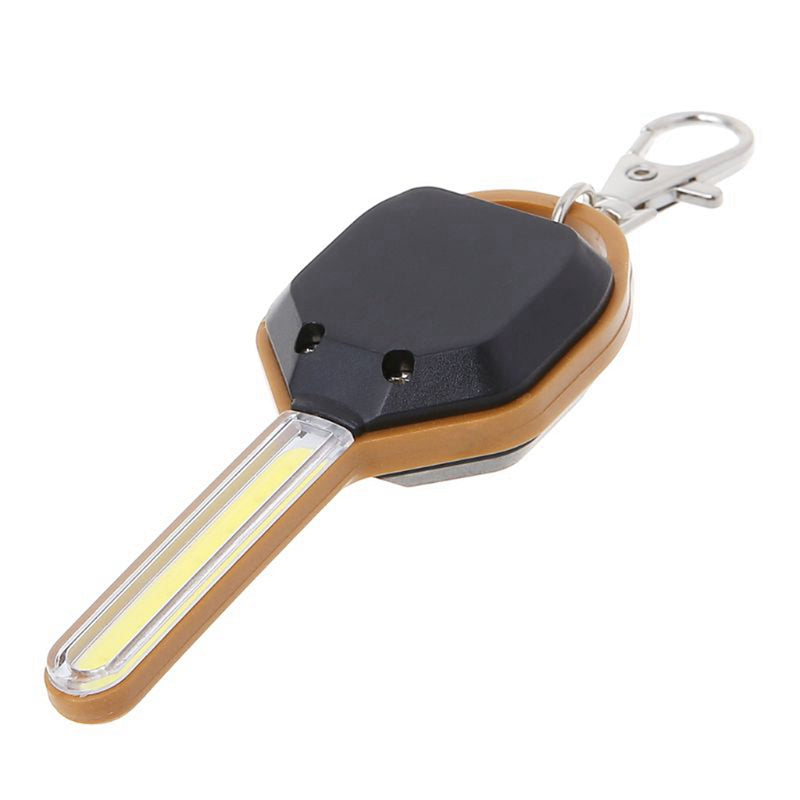 Mini COB LED Key Chain Flashlight Portable Keyring Light Torch Pocket Emergency Camping Lamp