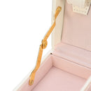 Lockable Velvet Jewelry Display Box Necklace Earing Storage Case Polyurethane Organizer