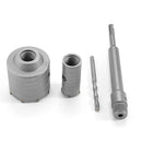 30 and 65mm Concrete Cement Wall Hole Saw Cutter Drill Bit 200mm SDS Shank Rod Wrench Tool Kit