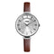 SKMEI 1184 Simple Design Ladies Wrist Watch Genuine Leather Strap Quartz Watches