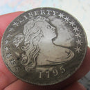 Flowing Hair Half Dollar Coin United States Of Liberty American Coins USA 1795 Decorations