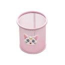 Creative Stationery Children Student Cartoon Metal Mesh Pen Holder Desktop Arrangement Grid Office Receiving Barrel