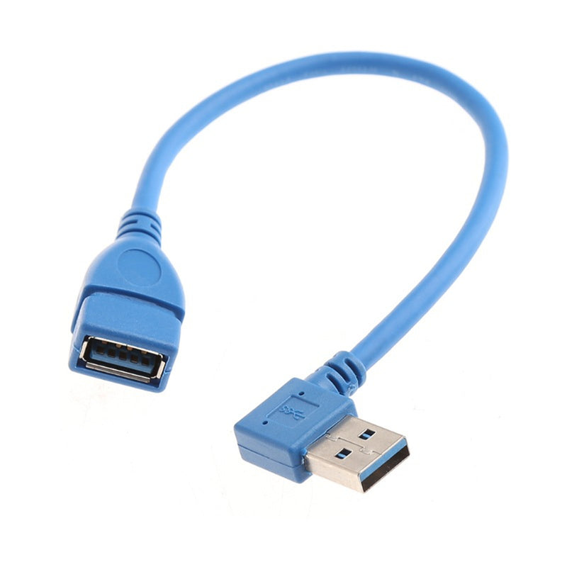 Bakeey Standard USB 3.0 High Speed Transfer Elbow Extension Adapter Data Cable For TV PC