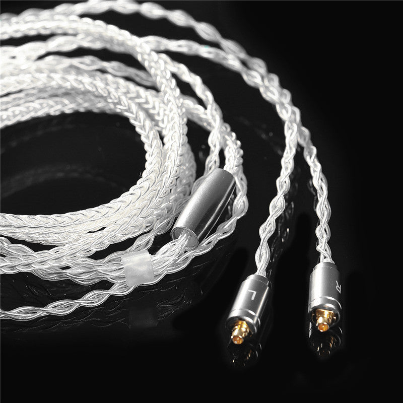 BGVP 3.5mm 5N Earphone Cable Silver Plating Copper MMCX Earphone Audio Cable