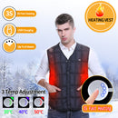 USB Electric Heating Vest Jacket Winter Warm Heated Pad Winter Body Warmer