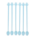 30Pcs/Set Plastic Mini Coffee Stirrer Spoon For DIY Slime Handmade Art Project Tools Drinking Tableware Toys