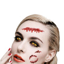 Halloween Props Tattoo Stickers Horror Simulation Wound Realistic Blood Scars Scratches Stitch Pattern