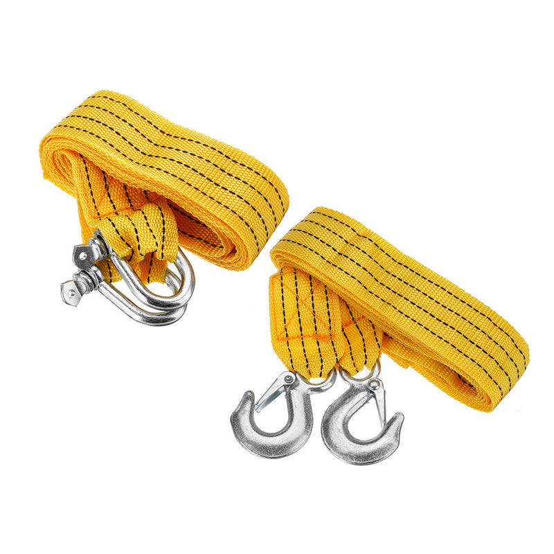 3 Meters Tow Towing Pull Rope Cable Strap 3 Tons Heavy DutyTrailer Rope Tools kit