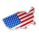 3D Car Auto Stickers Metal USA United States American Map Flag Decal Emblem