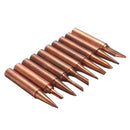10Pcs Soldering Tip Pure Copper Electric Iron Head 900M Series Solder Tips