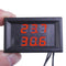 DC 4V-28V Mini Dual Display Digital Thermometer With Dual NTC Waterproof Metal Probe Temperature Sensor Tester for Car Room Indoor