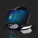 Bakeey 3in1 10W Qi Night Light Alarm Clock Phone Holder Wireless Charger Dock with USB Output Quick Charge Vertical for Samsung S10+ for iPhone 11 Pro Max Xiaomi 9T Mi9 Pro HUAWEI P30Pro LG
