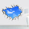 Miico 3D Creative PVC Wall Stickers Home Decor Mural Art Removable Sky Landscape Decor Sticker