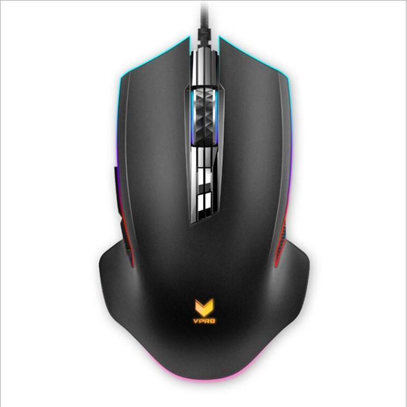 Rapoo V20PRO 8000 DPI PUBG wired 9 Programmable Buttons Optical Gaming Mouse for  E-sport PC