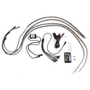 4Pcs RGB LED Strip Light Kit Under Car Tube Underglow Atmosphere APP Remote 12V IP65