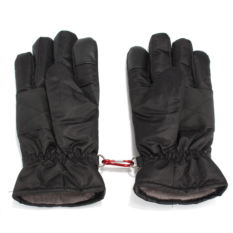 7.4V Rechargeable Battery Electric Heated Reflective Gloves For Motorcycle Scooter