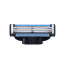 Minleaf ML-GT3 8pcs Men's 3-Layers Razor Blade Refills fit with Gillette MACH 3 Razor Replacement Head with Aloe Vera Lubrastrip