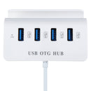 Bakeey USB OTG 2 in 1 Micro USB 2.0 High Speed Expansion 4 Ports HUB USB Splitter for Honor 8X