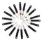 18pcs Car Plug Circuit Board Wire Harness Terminal Extraction Pick Connector Crimp Pin Back Needle Removal Tool
