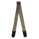 Flanger Electric Acoustic Guitar Strap Vintage National Style PU Leather Strap with Guitar Pick Holder