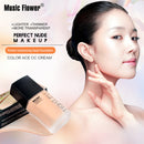 Genuine Music Flower 6 Colors Light Foundation BB Cream Long-lasting Moisturizer Refreshing Cheek Concealer Silky Waterproof Make up Base