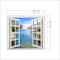 3D Artificial Window View 3D Wall Decals Sea View Room Stickers Home Wall Decor Gift