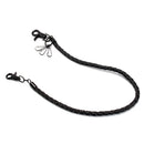 Punk PU Leather Biker Keychain Key Jeans Wallet Belt Chain Hip-hop Clasp Keyring