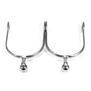 1 Pair Stainless Steel Walking Western Horse Spurs Riding Cowboy Antique Silver