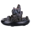 Backflow Incense Cone Burner Incense Stick Coil Holder Rockery Mountain Stream Fragrant Censer Decor