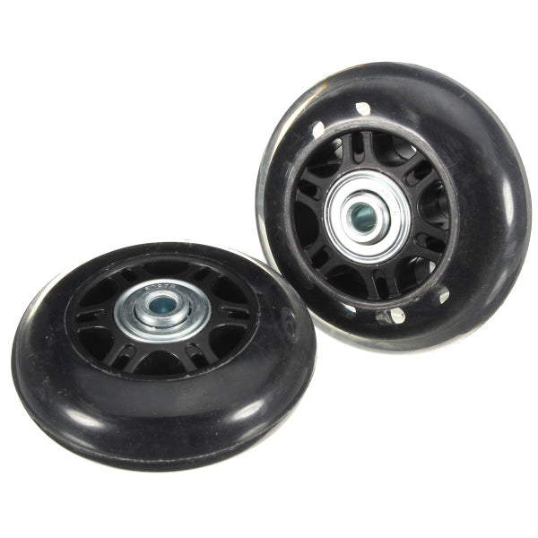 2Pcs 70x28mm Luggage Suitcase Replacement Wheel with Screws