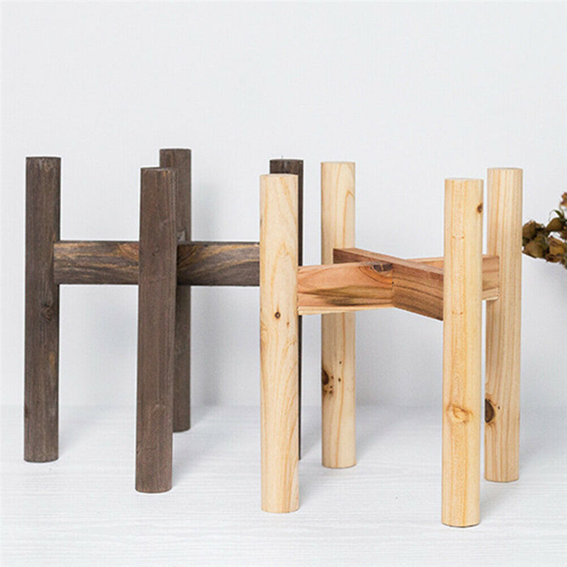 Wood Flower Pot Potted Rack Holder Modern Home Display Plant Stand for Indoors Decorations
