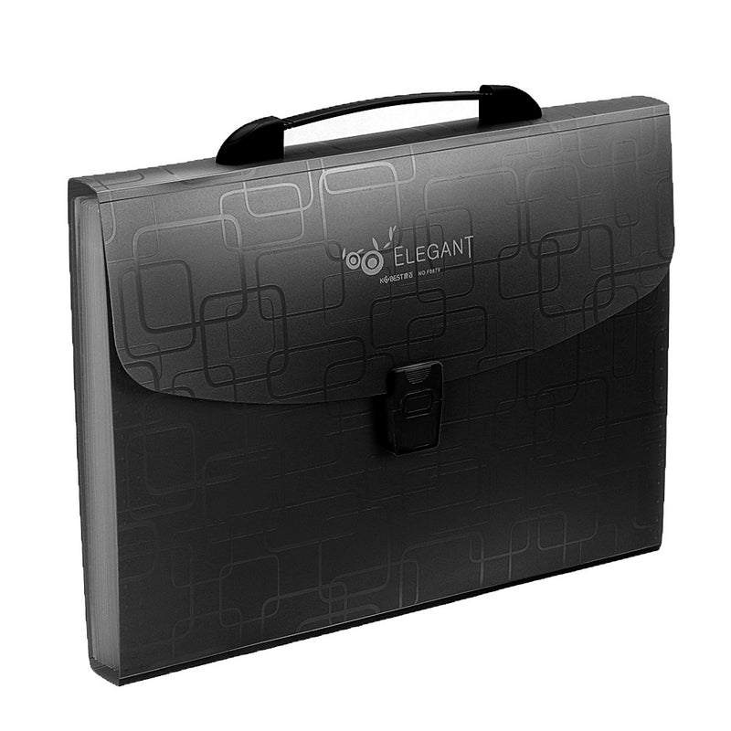 Kang Bai Feng F8879 A4 File Folder Organ Bag Multilayer File Bag Multi-functional Business Conference Document Holder Desktop Paper File Organizer