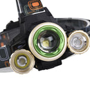 XANES 740 1200 Lumens T6+XPE LED Bicycle Headlight Mechanical Zoom Outdoor Sports HeadLamp 4 Modes