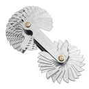 28Pcs Blades Whitworth UK 55 Degree Screw Pitch Thread Measuring Gauge Tool