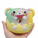 Areedy Galaxy Donuts Bear Eating Watermelon Squishy 13CM Licensed Slow Rising With Packaging