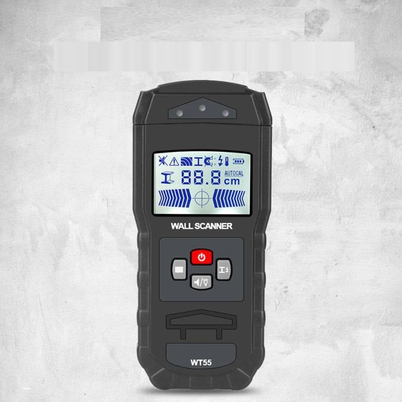 WT55 Digital Wall Scanner Detector Detecting Wire Live Cable Water Pipes Metal Materials Electronic Measuring Instruments