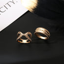 5 Pcs Bohemian Finger Rings Set Round Geometric Ring Fashion Jewelry for Women