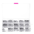 Suleve MXST1 480Pcs M2/M2.5/M3 Torx Machine Screw 304 Stainless Steel Pan Head Bolt Nut Assortment