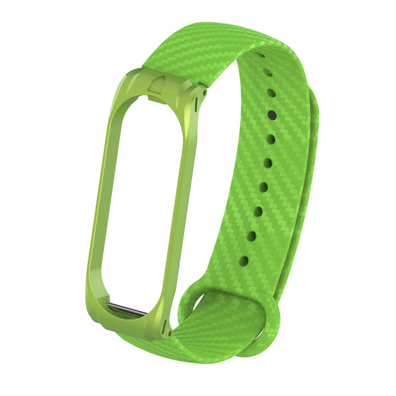 Bakeey Replacement Carbon Fiber Decoration TPU Watch Band for Xiaomi Mi Band 4 Smart Watch