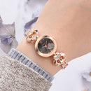 LVPAI P827 Crystal Love Heart Gift Women Wrist Watch Full Steel Casual Style Quartz Watches
