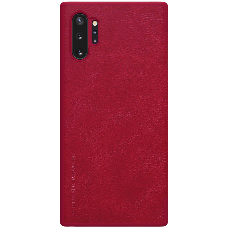 NILLKIN Flip Shockproof Card Slot Holder Full Cover PU Leather Vintage PC Protective Case for Samsung Galaxy Note 10+ / Note 10+ 5G