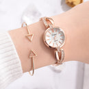 LVPAI P119 Crystal Casual Style Women Bracelet Watch Dress Ladies Quartz Watch