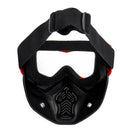 Motorcycle Face Helmet Goggles Mask TPU+PC Windproof